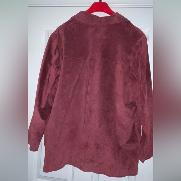 Dialogue Suede Jacket - Size 1X - Picture 2 of 5